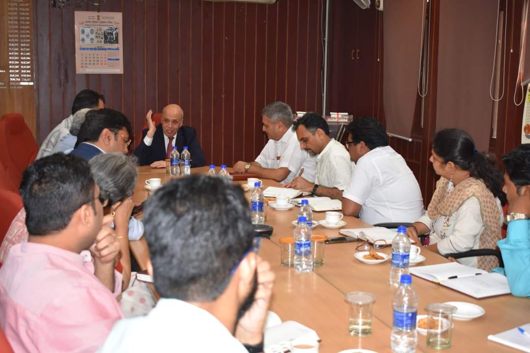 H. E. Mr. Abderrahmane BENGUERRAH, Ambassador of Algeria to India and Mr. Adel Bouda, Minister Counsellor and Deputy Head of Mission, visited Indian Council of Historical Research on Thursday (26 May 2022) .

