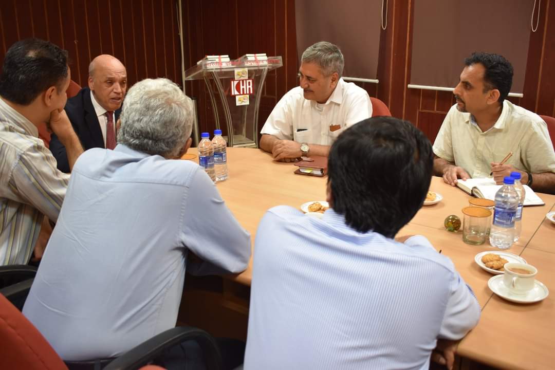 H. E. Mr. Abderrahmane BENGUERRAH, Ambassador of Algeria to India and Mr. Adel Bouda, Minister Counsellor and Deputy Head of Mission, visited Indian Council of Historical Research on Thursday (26 May 2022) .

