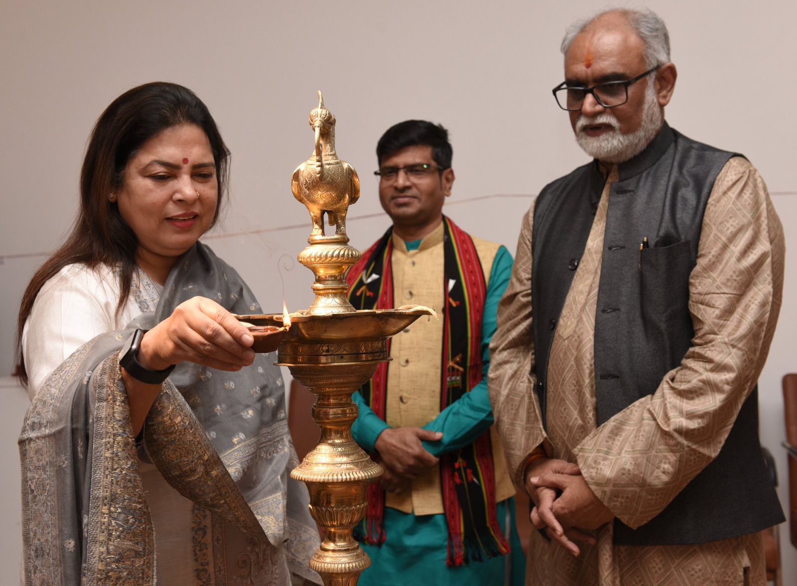 26 October: 2022 - ICHR  & IGNCA: Inauguration of the Exhibition on 'Sardar Vallabhai Patel: Architect of Unification to celebrate the 'National Unity Day' (31st October ) at the auspicious hands of Honourable Minister of State for External Affairs and Culture Smt. Meenakshi Lekhi ji at Sahitya Kala Academy. This in exhibition is curated by ICHR & IGNCA in Academic Collaboration under the leadership of Ministry of Education and Ministry of Culture.