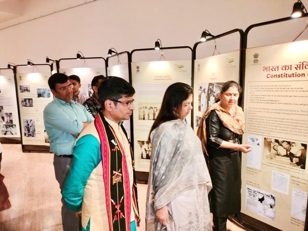 26 October: 2022 - ICHR  & IGNCA: Inauguration of the Exhibition on 'Sardar Vallabhai Patel: Architect of Unification to celebrate the 'National Unity Day' (31st October ) at the auspicious hands of Honourable Minister of State for External Affairs and Culture Smt. Meenakshi Lekhi ji at Sahitya Kala Academy. This in exhibition is curated by ICHR & IGNCA in Academic Collaboration under the leadership of Ministry of Education and Ministry of Culture.