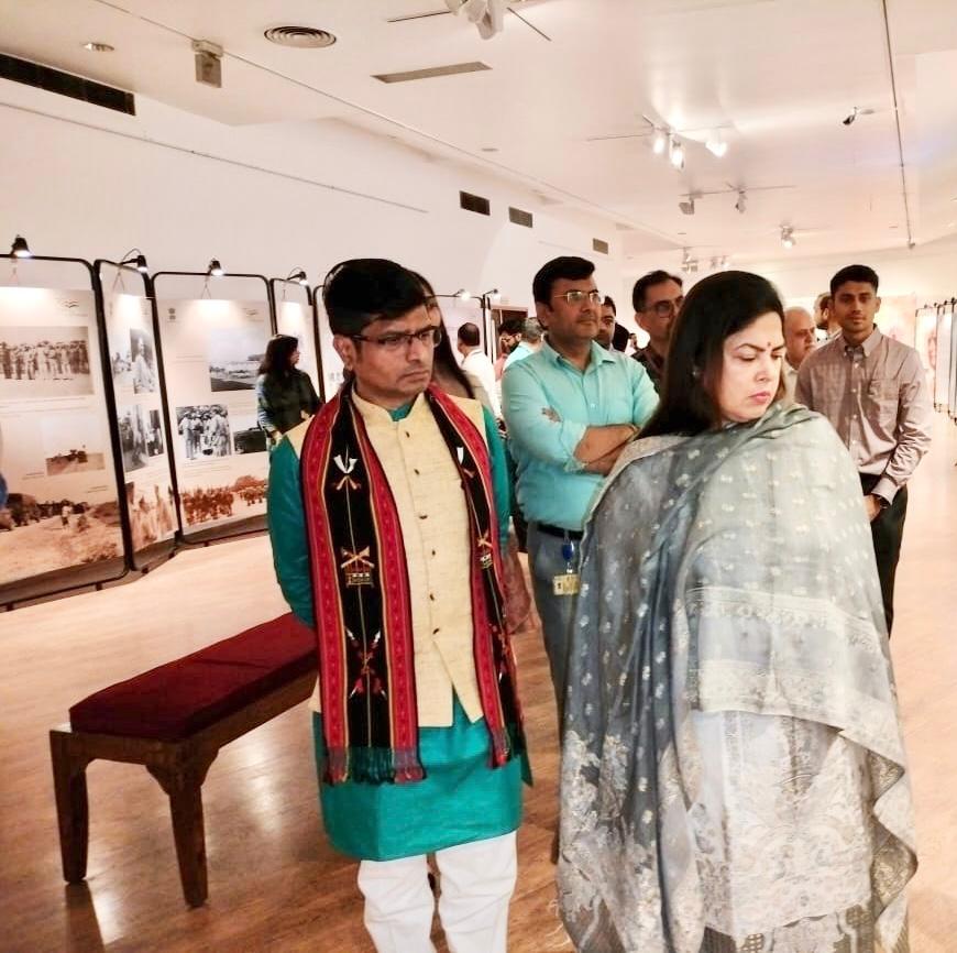 26 October: 2022 - ICHR  & IGNCA: Inauguration of the Exhibition on 'Sardar Vallabhai Patel: Architect of Unification to celebrate the 'National Unity Day' (31st October ) at the auspicious hands of Honourable Minister of State for External Affairs and Culture Smt. Meenakshi Lekhi ji at Sahitya Kala Academy. This in exhibition is curated by ICHR & IGNCA in Academic Collaboration under the leadership of Ministry of Education and Ministry of Culture.