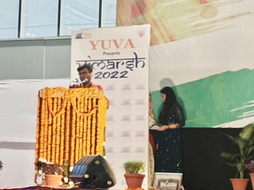 ICHR Chaired the Valedictory Session at YUVA-VIMARSH 2022 was blessed to be in the auspicious company of Sah-sarkarvah (Joint General Secretary) Rashtriya Sevamsevak Sangha Shri Arun Kumar ji, conveynor Rajneesh Jindal ji and Shri Akash ji.